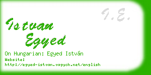 istvan egyed business card